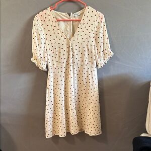 Cream Polka Dot Dress